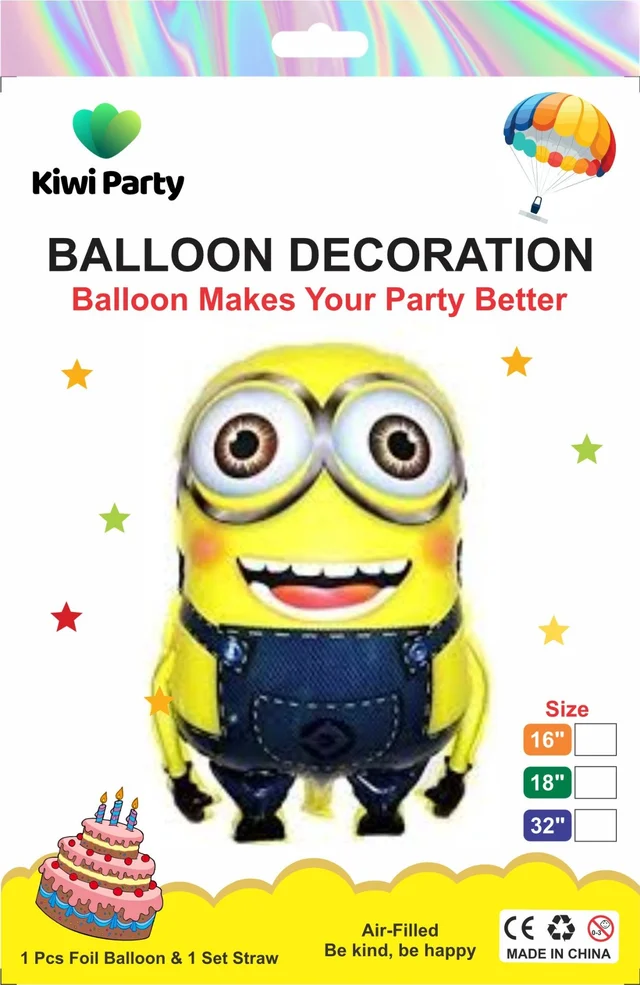 Minion Character Foil Balloon