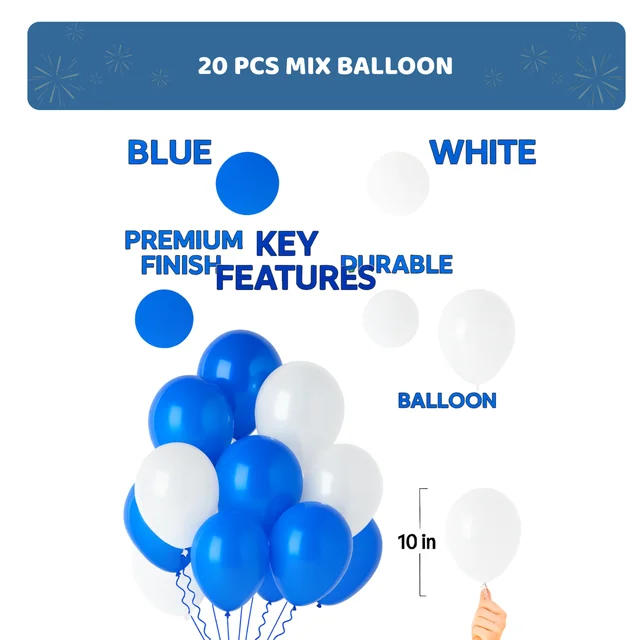 KIWI PARTY BIRTHDAY COMBO (1 STAR+ 1 CURTAIN+ 20 PCS BALLOON)