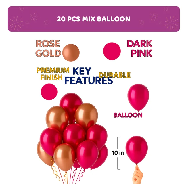 KIWI PARTY BIRTHDAY COMBO (1 STAR+ 1 CURTAIN+ 20 PCS BALLOON)