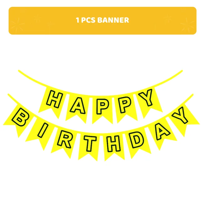KIWI PARTY BIRTHDAY COMBO (1 STAR+ 1 CURTAIN+ 20 PCS BALLOON)