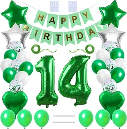 14 PCS SET GREEN
