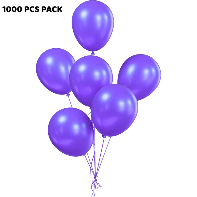 PURPLE COLOUR 1000PCS METALLIC BALLOON