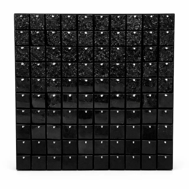 Kiwi Party Black Sequin Backdrop Panel – Luxury Glitter Square Panel for Birthday, Wedding & Premium Event Decoration