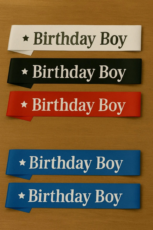 KIWI PARTY BIRTHDAY BOY SASH