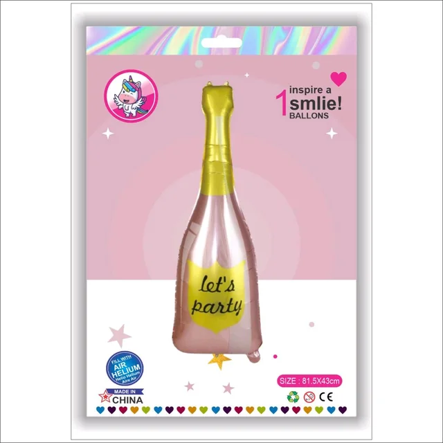 Let's Party Bottle Foil Balloon 32 Inch