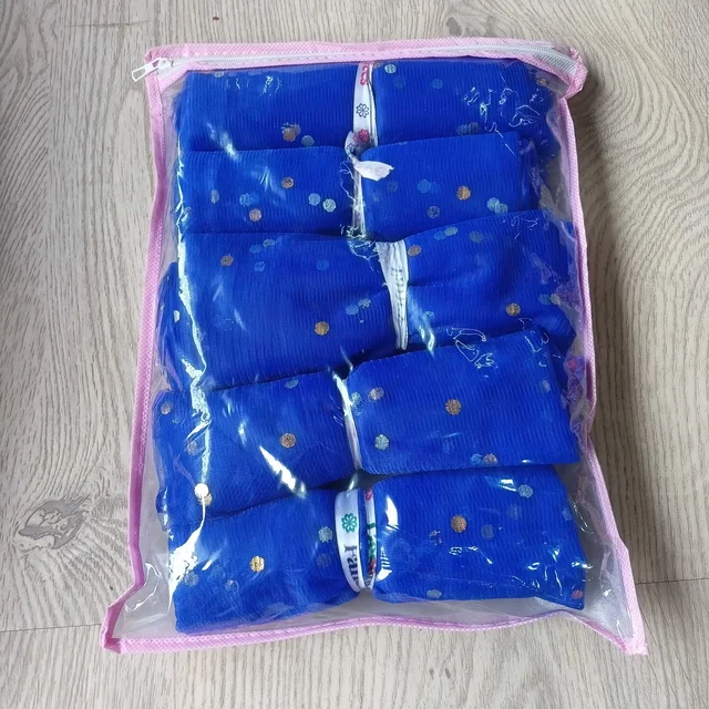 KIWI PARTY ROYAL BLUE Polka Dot Decorative Net Rolls – 4Meter Each (5 Rolls Per Pack)