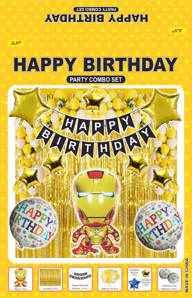 Birthday Decoration Kit Wholesale – Curtains, Balloons, Banners | Direct Manufacturer