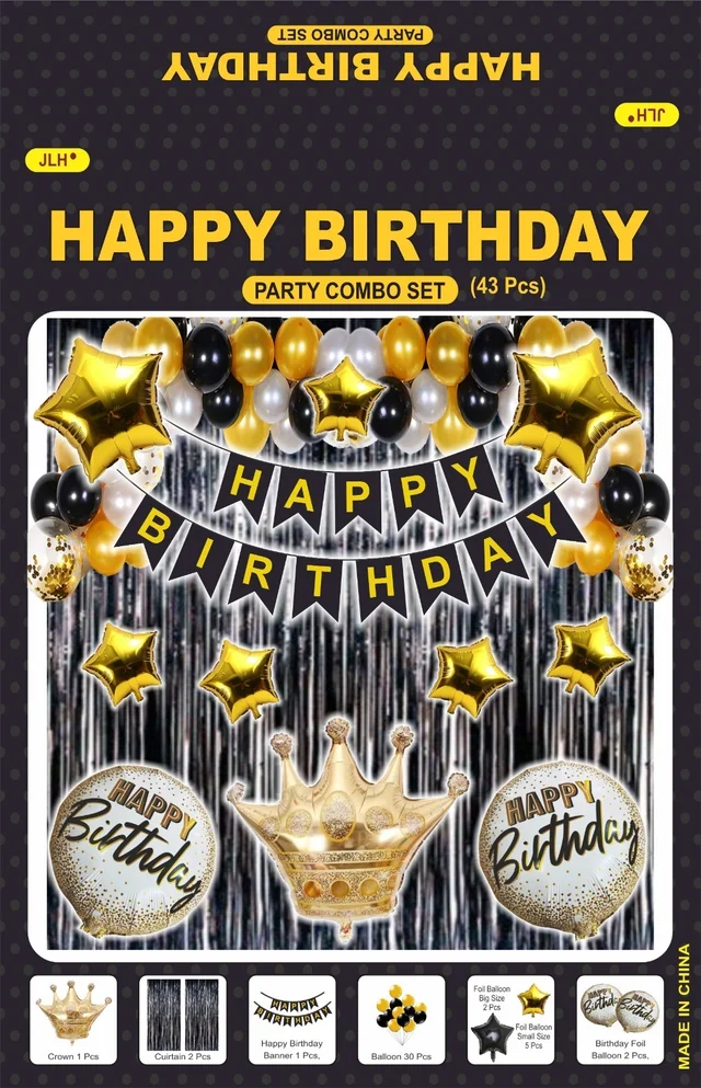 Birthday Decoration Kit Wholesale – Curtains, Balloons, Banners | Direct Manufacturer