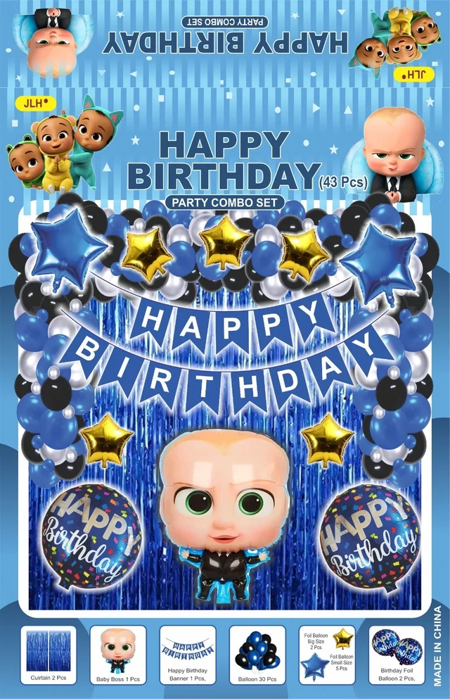 Birthday Decoration Kit Wholesale – Curtains, Balloons, Banners | Direct Manufacturer