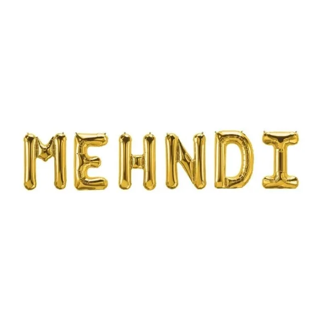 Mehendi Foil Balloon