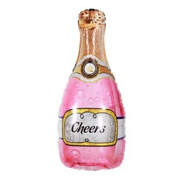 Celebration Pink Bottle Foil Balloon 32 Inch