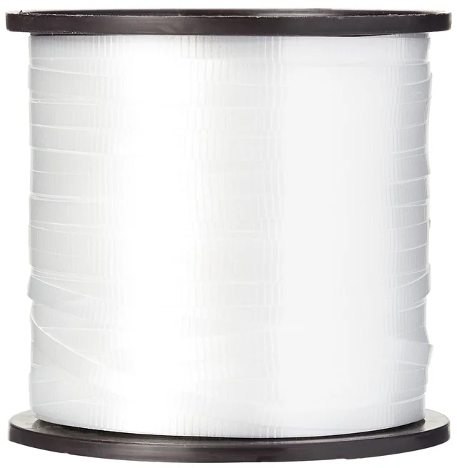 KIWI PARTY WHITE COLOR CURL RIBBON 10 YARD(pack of 5)