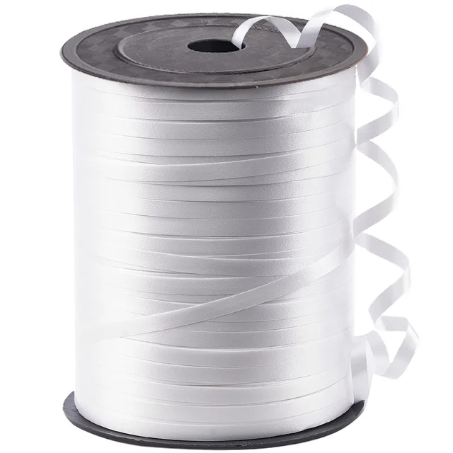 KIWI PARTY WHITE COLOR CURL RIBBON 10 YARD(pack of 5)