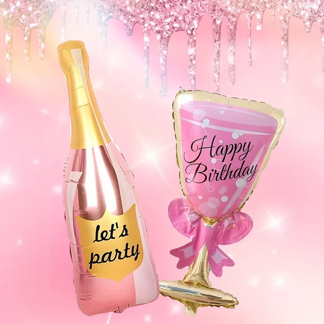 Let's Party Bottle Foil Balloon 32 Inch