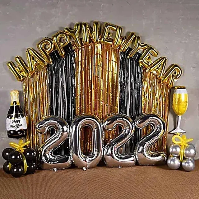Love Theme Black Bottle Foil Balloon 32 Inch