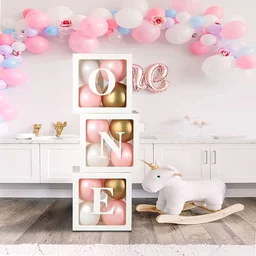 KIWI PARTY One Balloon Box Set for Baby Shower, Gender Reveal & First Birthday