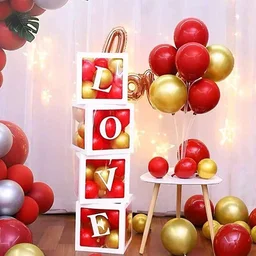 KIWI PARTY Love Balloon Box Set for Baby Shower, Gender Reveal & First Birthday
