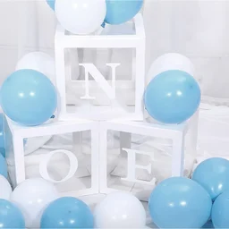 KIWI PARTY One Balloon Box Set for Baby Shower, Gender Reveal & First Birthday