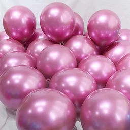SHUAIAN BALLOONS Pink Color chrome Balloon 50 pcs Pack