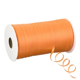 KIWI PARTY ORANGE COLOR CURL RIBBON 10 YARD(pack of 5)
