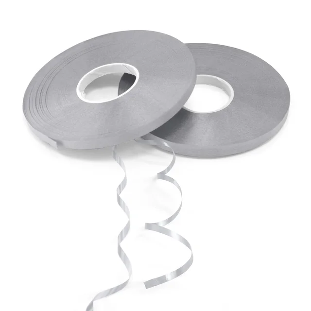 KIWI PARTY SILVER COLOR CURL RIBBON 10 YARD(pack of 5)
