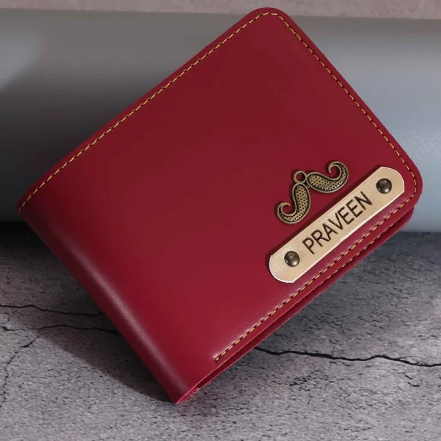 Indian Leather Wallet - Red