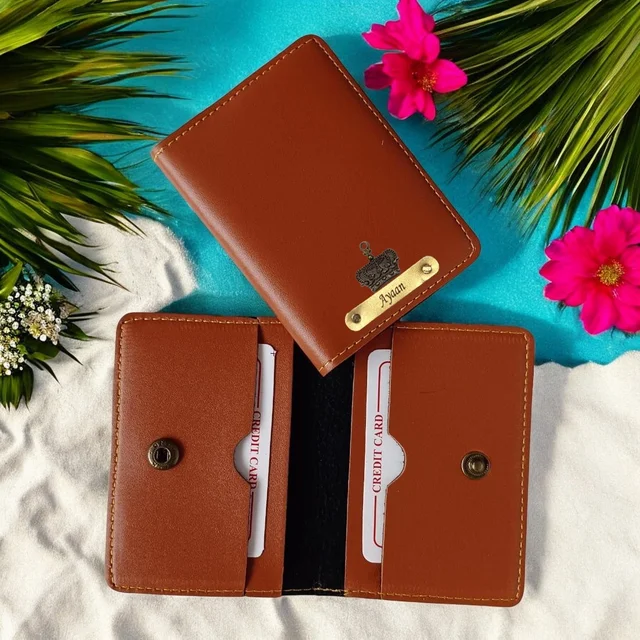 2 Fold Card Holder - Black