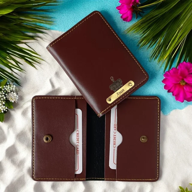 2 Fold Card Holder - Black