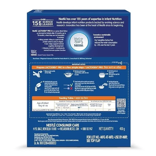 LACTOGEN 3 400GM