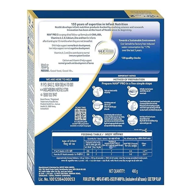 NAN PRO STAGE 2 400GM