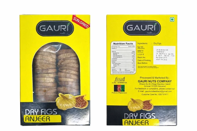 GAURI DRY FIGS ANJEER 250GM
