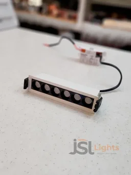 APRA AP020 12W White Linear Recessed COB Spotlight - 12W, 3000K