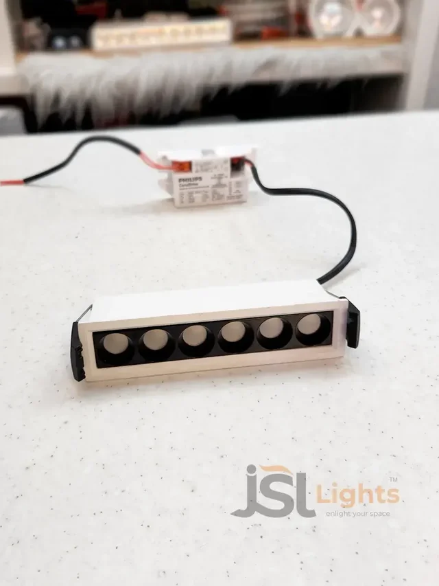 APRA AP020 12W White Linear Recessed COB Spotlight - 12W, 3000K