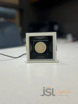 APRA AP 028 12W White PB Recessed Linear COB Downlight - 12W, 3000K, White PB