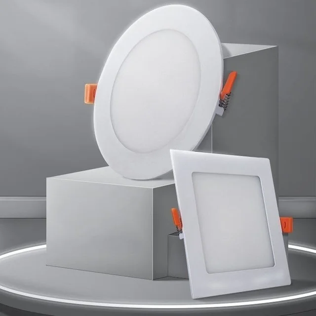 JSL LIGHTS AP078 Slim Metal Body Panel Light 8W–30W Round & Square for Home - Neutral White, Square, 8W