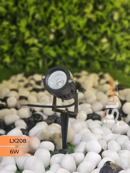 LX 208 6W LED Spike Garden Spot Light - 6W, GR