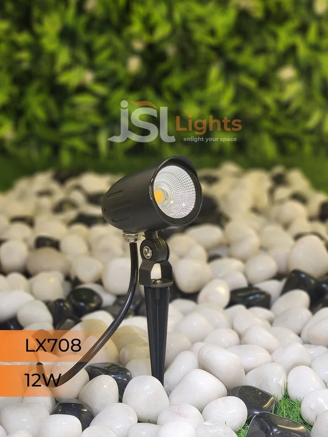 LX 708 12W LED Spike Garden Spot Light - 12W, WW