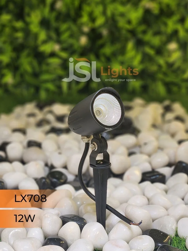 LX 708 12W LED Spike Garden Spot Light - 12W, RGB