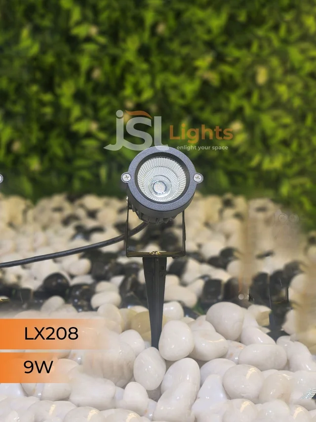 LX 208 9W LED Spike Garden Spot Light - 9W, RED