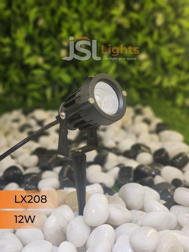 LX 208 12W LED Spike Garden Spot Light - 12W, RGB