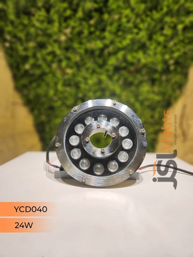 APRA YCD040-IMP Under Water 24W Nozzle Pool Led Light - 24W, WW