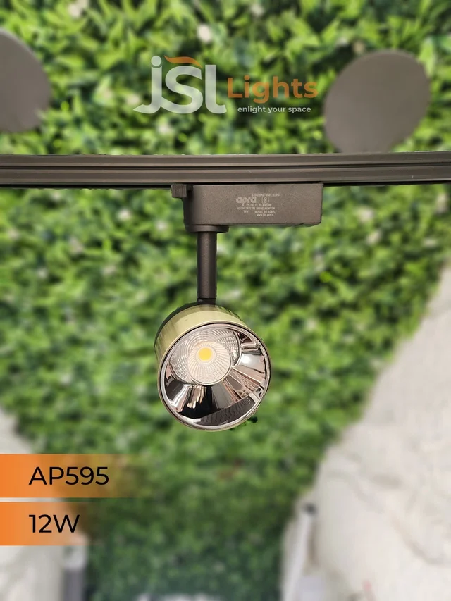 APRA AP595 12W LED Track 360° Focus Spotlight - 12W, 3000K, AB