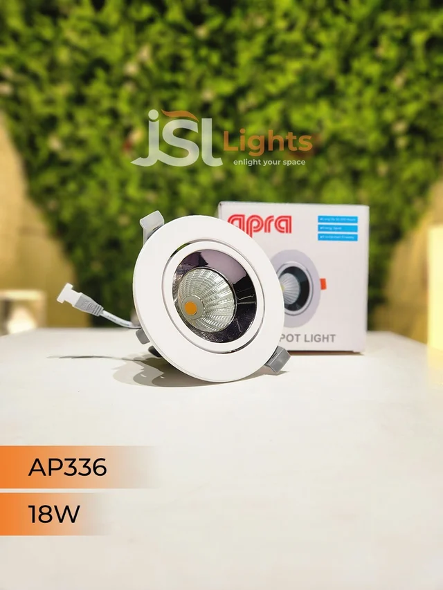 APRA AP 336 18W Round Deep Recessed COB Downlight - 18W, 6000K