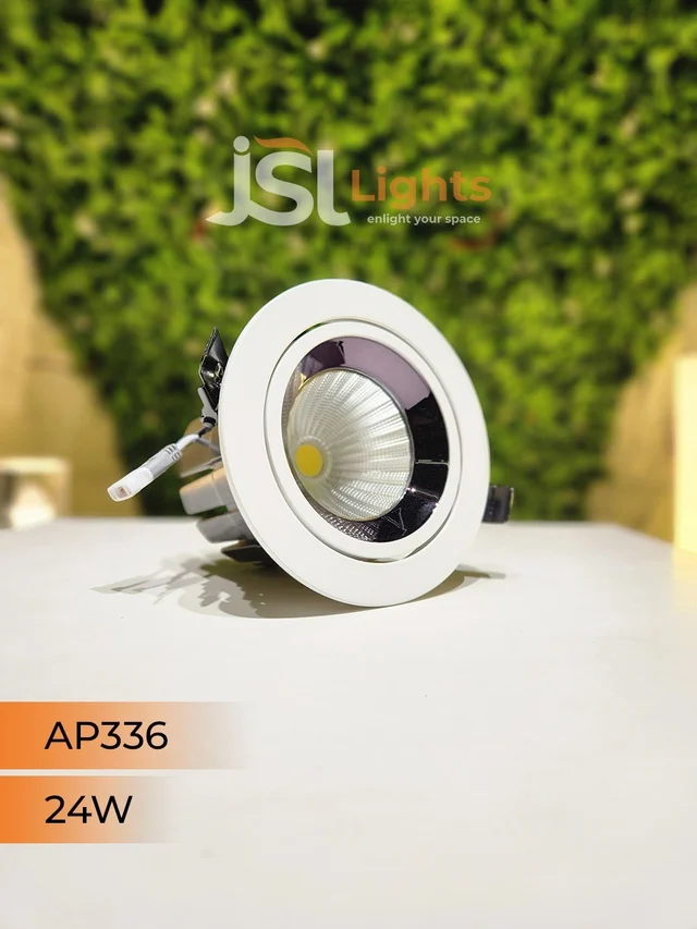 APRA AP 336 24W Round Deep Recessed COB Downlight - 24W, 6000K
