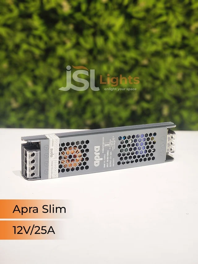 APRA 300W Slim 12V Led Strip Constant Current Driver - 300W/25AM