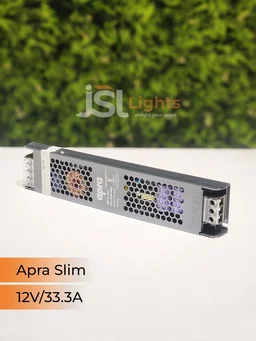 APRA 400W Slim 12V Led Strip Constant Current Driver - 400W/33AM