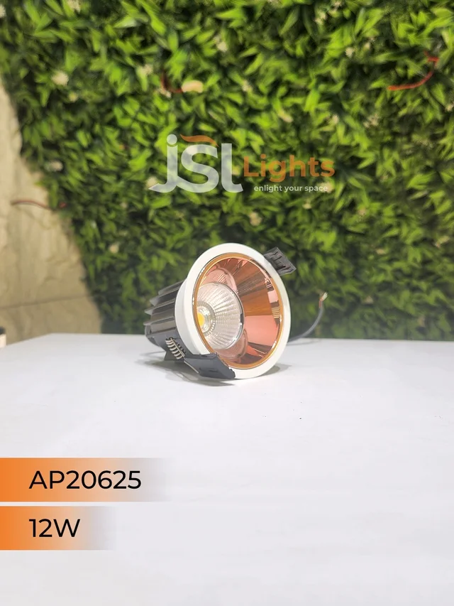 Bridglux & Philips AP 20625 12W White Deep Recessed COB Downlight RG Reflector - 12W, 4000K, White