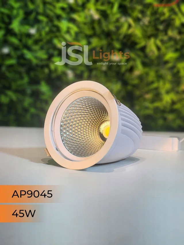 APRA 9045 45W Round Deep Recessed COB Downlight - 45W, 6000K