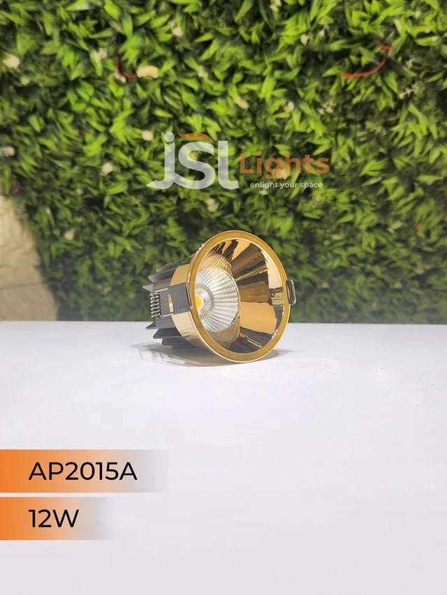APRA AP 2015A 12W Champagne Gold Recessed COB Downlight - 12W, 3000K