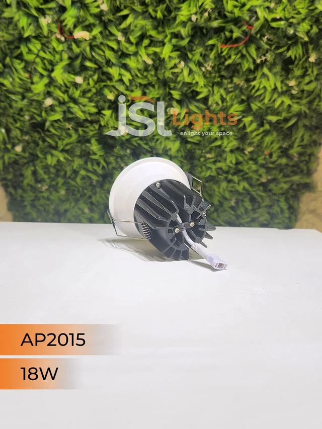 APRA 2015 Deep Recessed COB Downlight | Black & White Body, CRI 80, 130 Lumens/Watt, 2 Year Warranty - 18W, 4000K, White